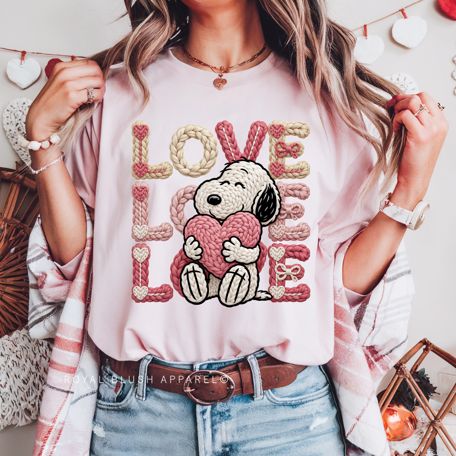 Snoopy LOVE Full Color Transfer