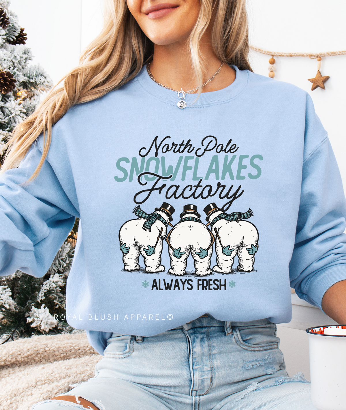 Snowflakes Factory DTF Transfer