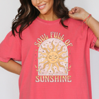 Soul Full Of Sunshine DTF Transfer ready-to-press DTF transfer shown on apparel
