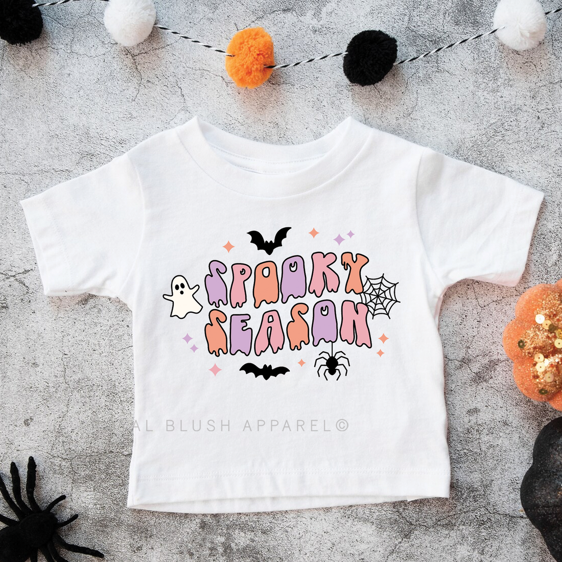 Toddler Youth Cartoon Spooky Season Full Color Transfer