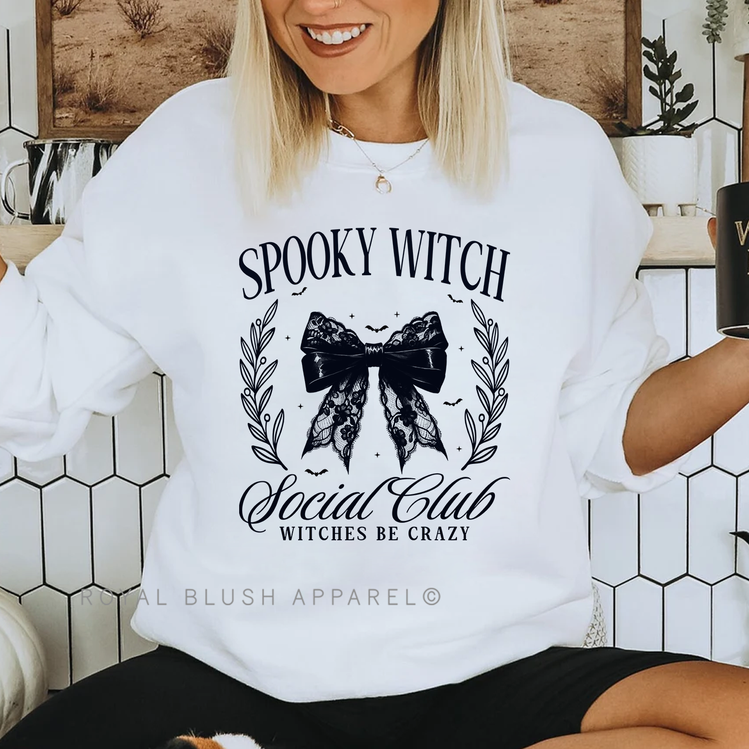 Spooky Witch Social Club Full Colour Transfer