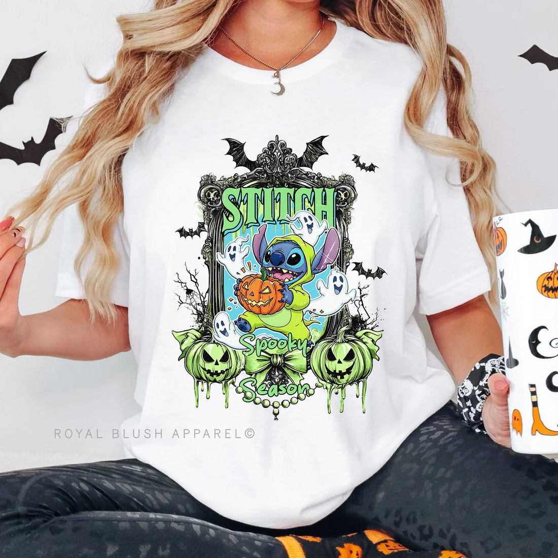 Stitch Spooky Season Full Color Transfer