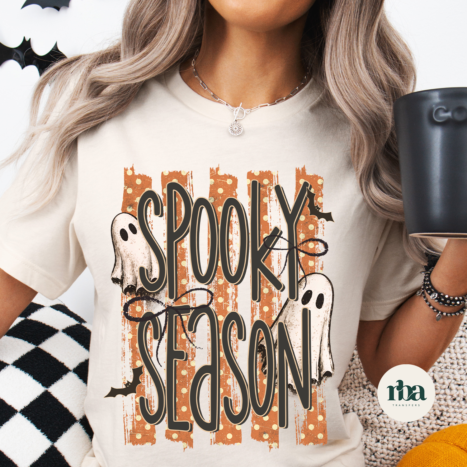 Stripe Spooky Season DTF Transfer