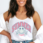 Summer Vibes DTF Transfer ready-to-press DTF transfer shown on apparel