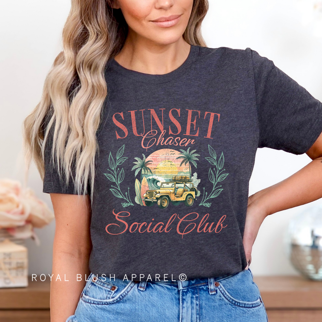 Sunset Chaser Social Club Full Colour Transfer