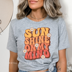Sunshine On My Mind DTF Transfer ready-to-press DTF transfer shown on apparel