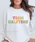 Team Halftime Faux Sequin DTF Transfer ready-to-press DTF transfer shown on apparel