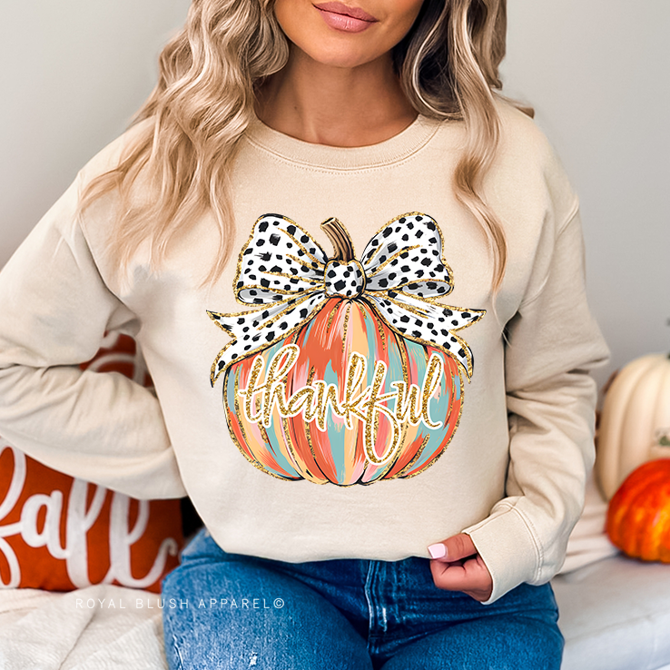 Thankful Pumpkin Full Color Transfer