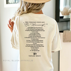 TTPD The Manuscript Black DTF Transfer ready-to-press DTF transfer shown on apparel