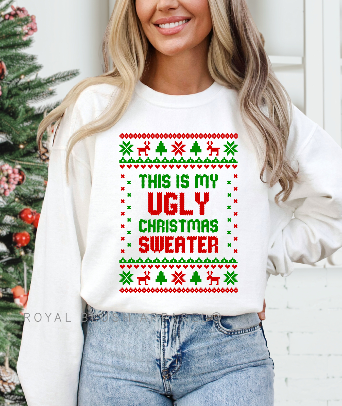 This Is My Ugly Christmas Sweater Full Colour Transfer