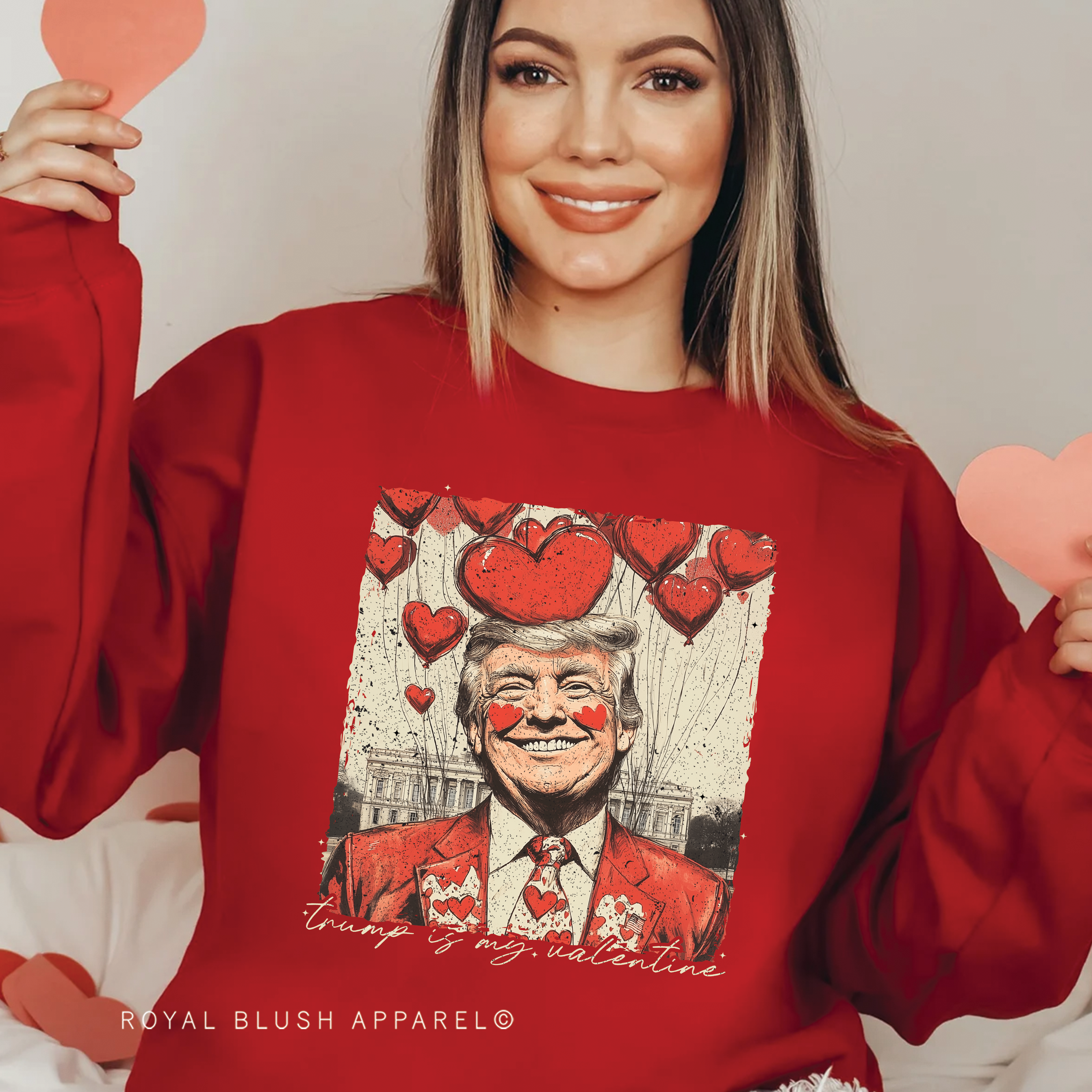 Trump Is My Valentine Full Color Transfer