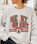 Vintage Merry & Bright DTF Transfer