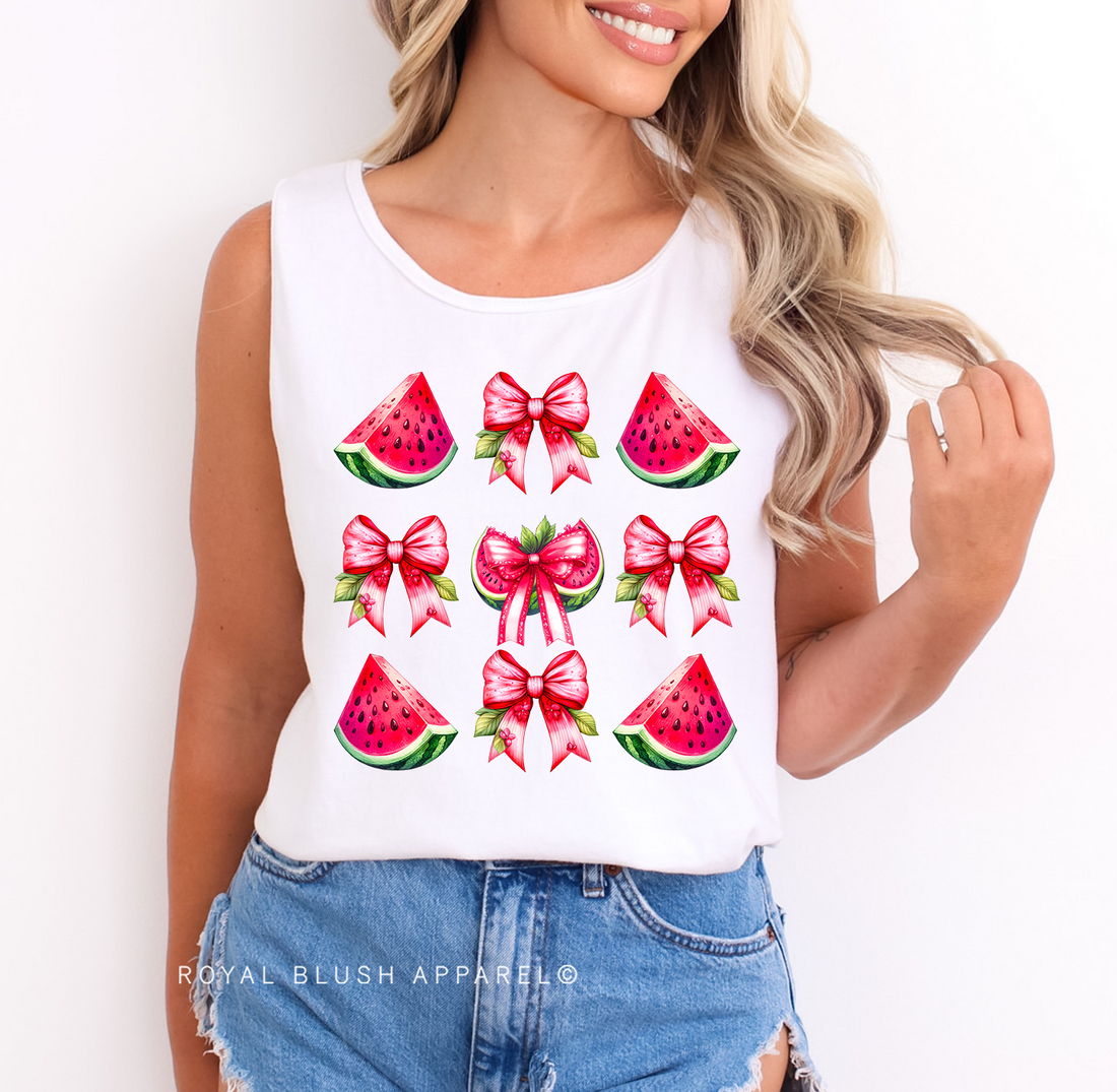 Watermelon Bows Full Color Transfer