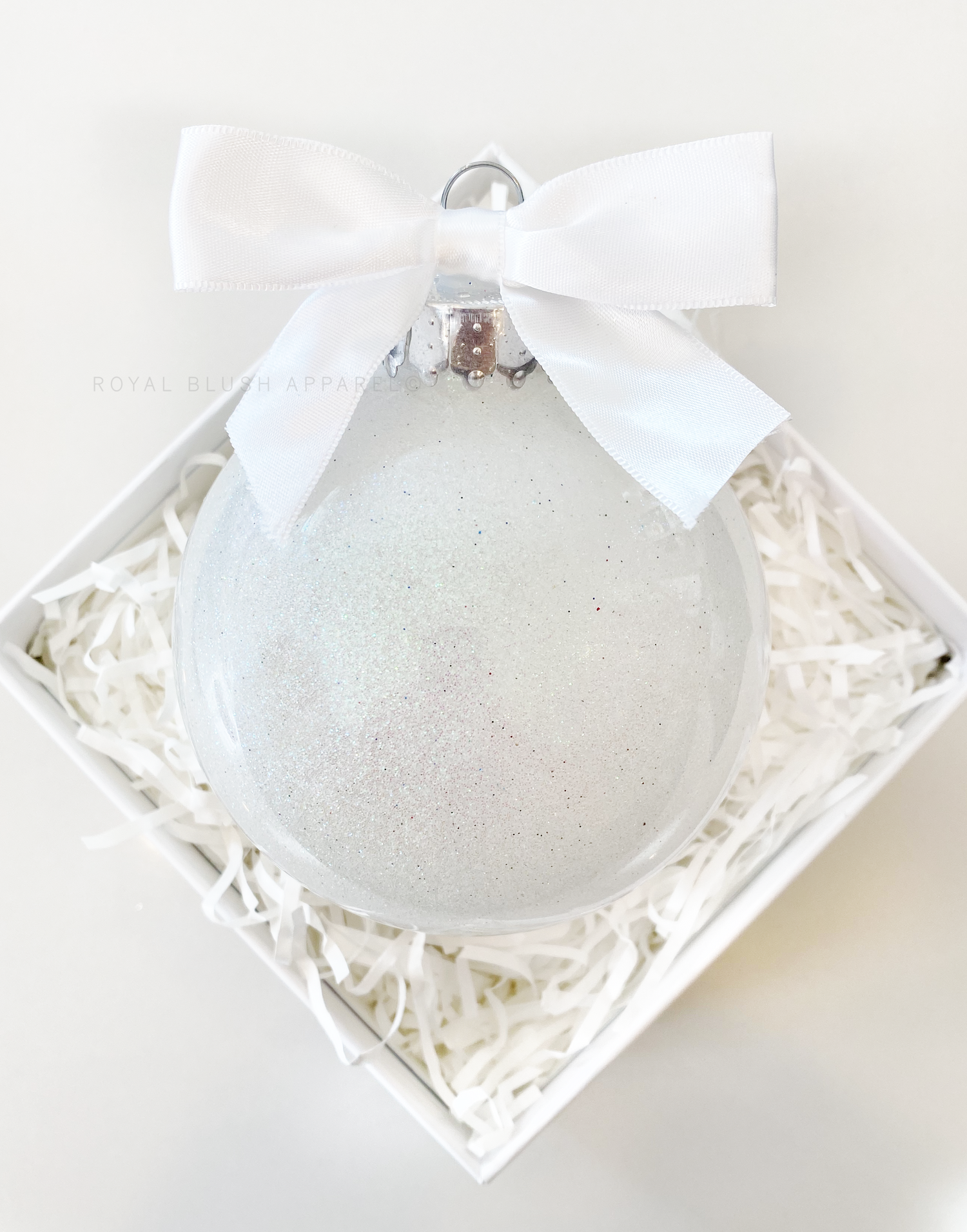 Blank Glitter Christmas Ornament