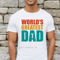 World's Greatest Grandpa DTF Transfer ready-to-press DTF transfer shown on apparel