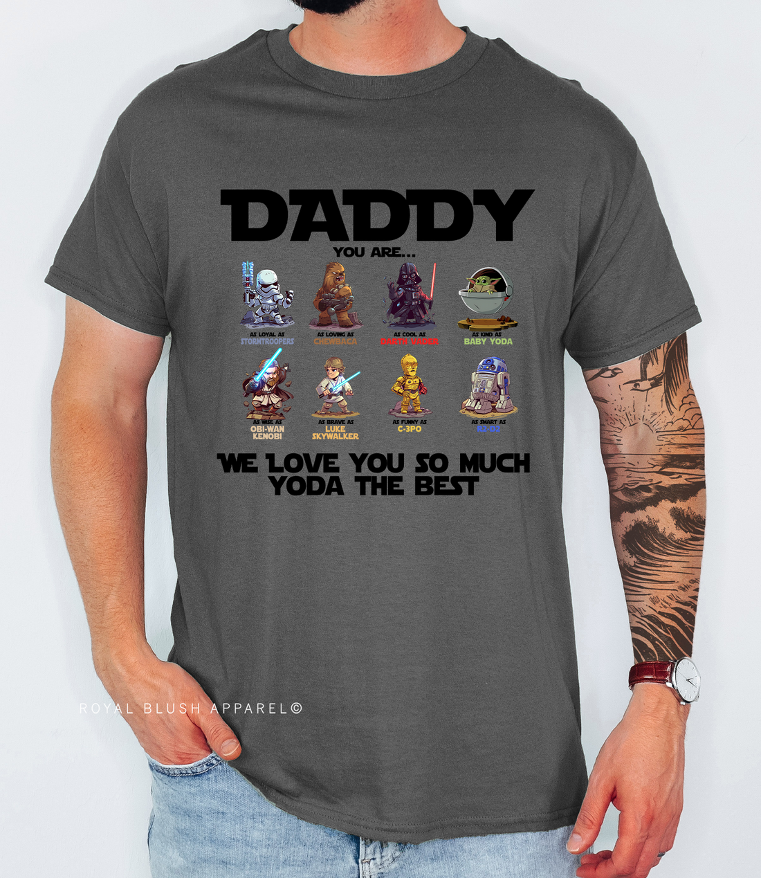 Yoda Best Dad Full Color Transfer