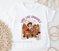 Toddler Pizza Planet DTF Transfer ready-to-press DTF transfer shown on apparel