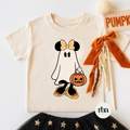 Ghost Mouse Bow Youth DTF Transfer