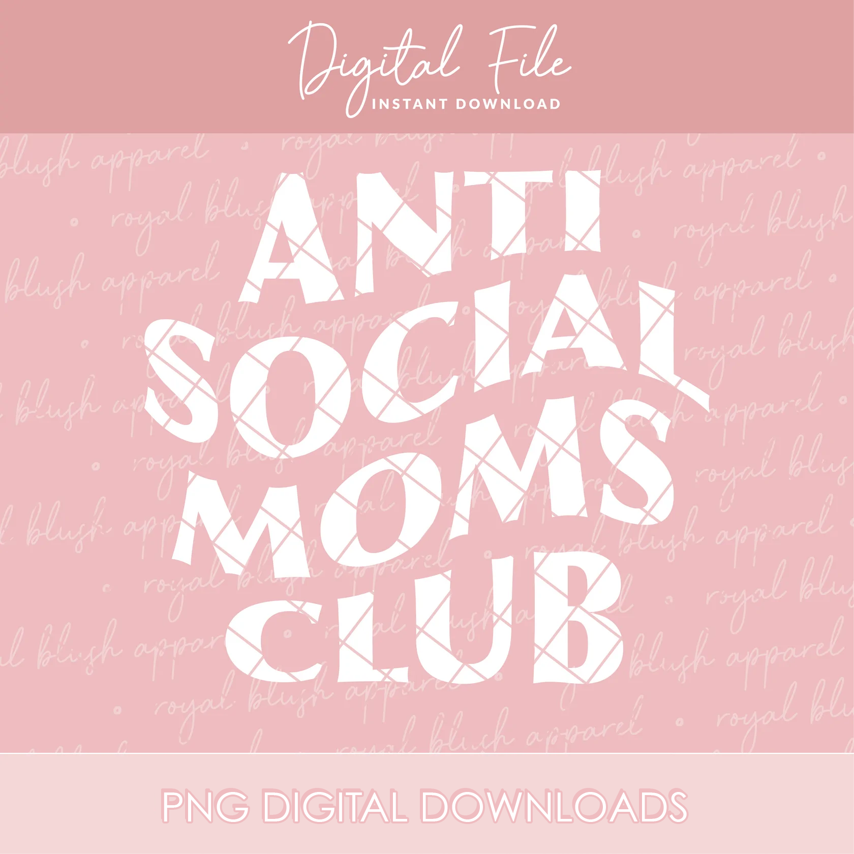Anti Social Moms Club Png