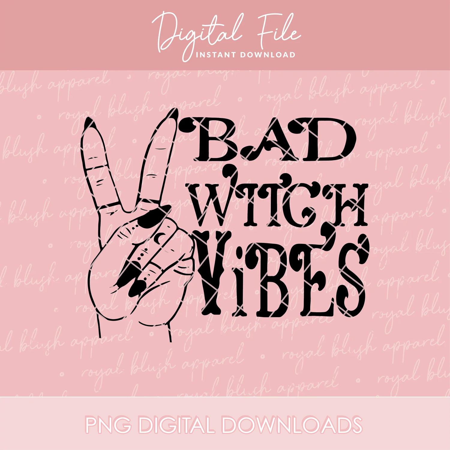 Bad Witch Vibes Black Png