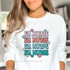 ER Nurse x4 DTF Transfer ready-to-press DTF transfer shown on apparel
