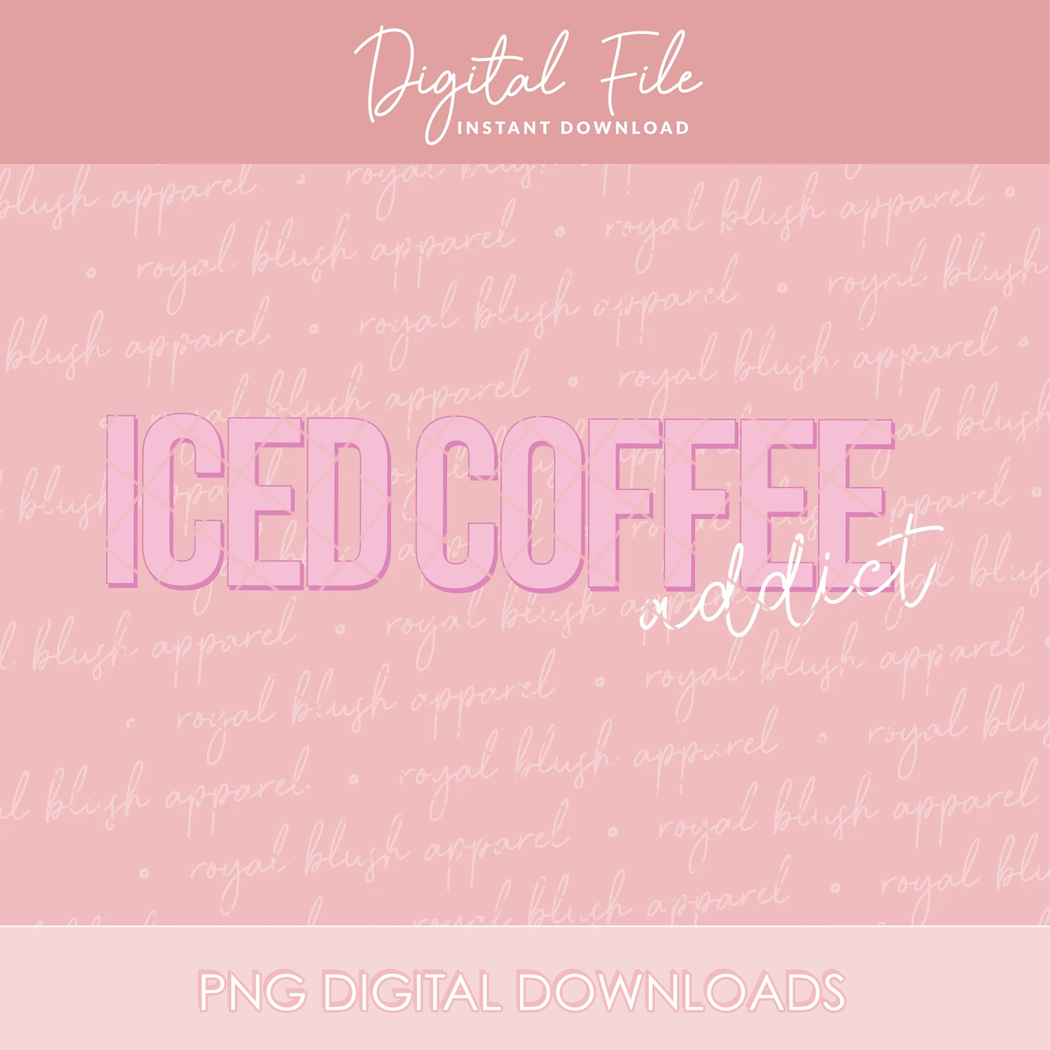 Iced Coffee Addict Png