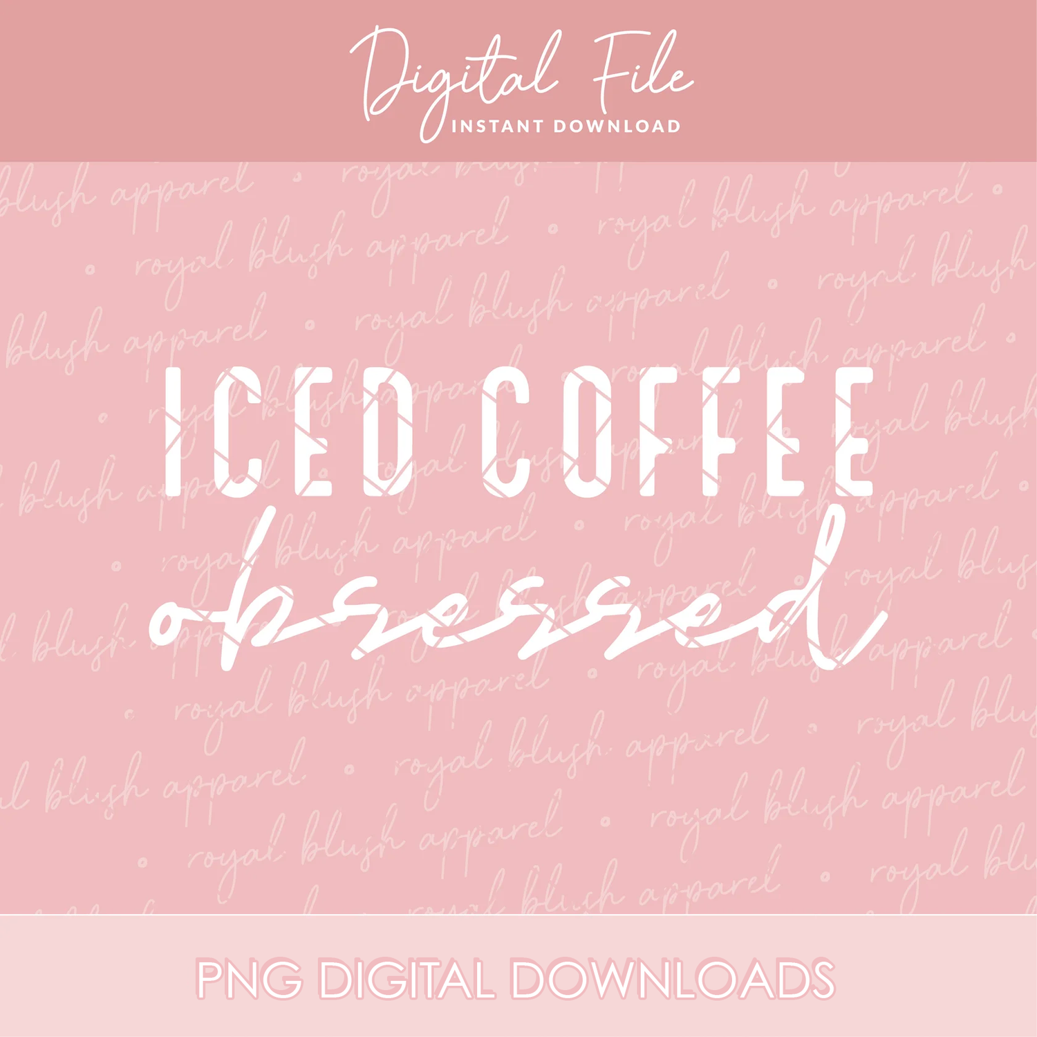 Iced Coffee Obsessed Png