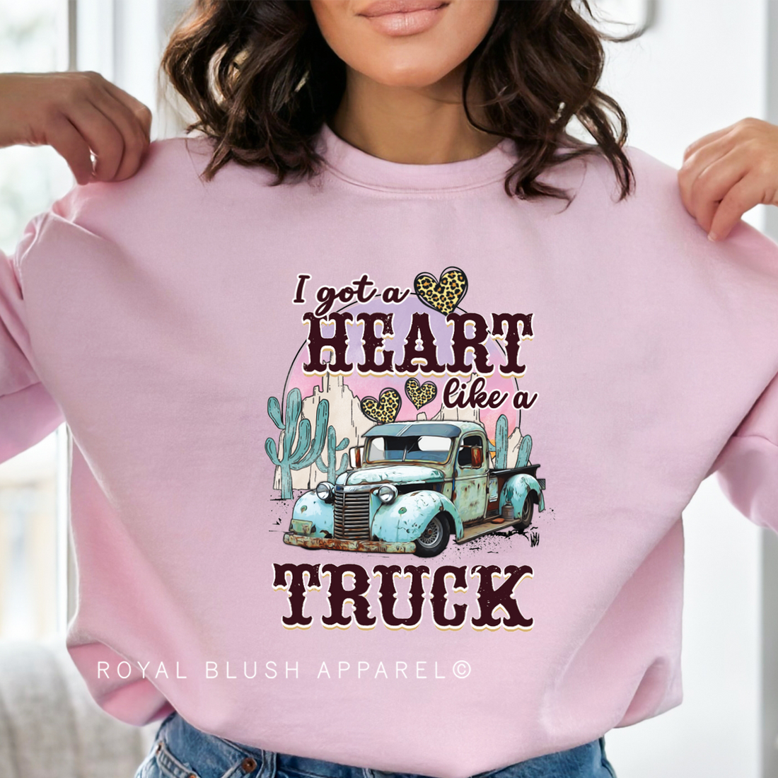 I Got A Heart Like A Truck Full Color Transfer