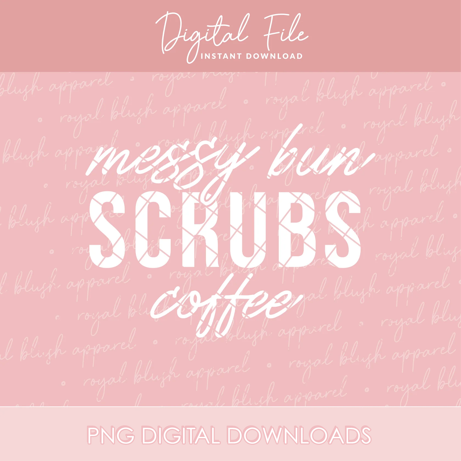 Messy Bun Scrubs Coffee Png