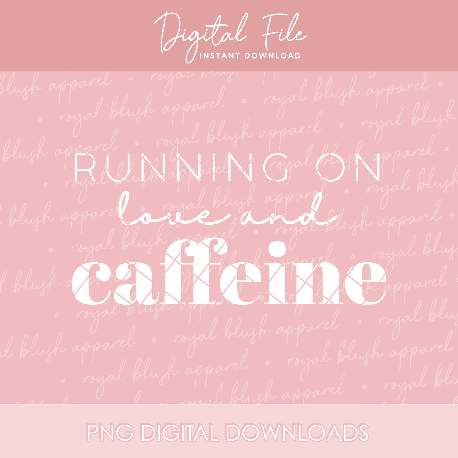 Running On Love And Caffeine Png