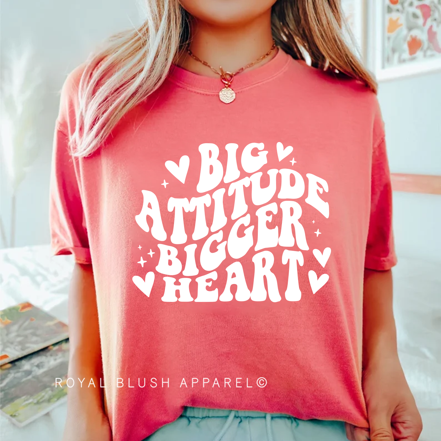 Big Attitude Bigger Heart One Color Transfer