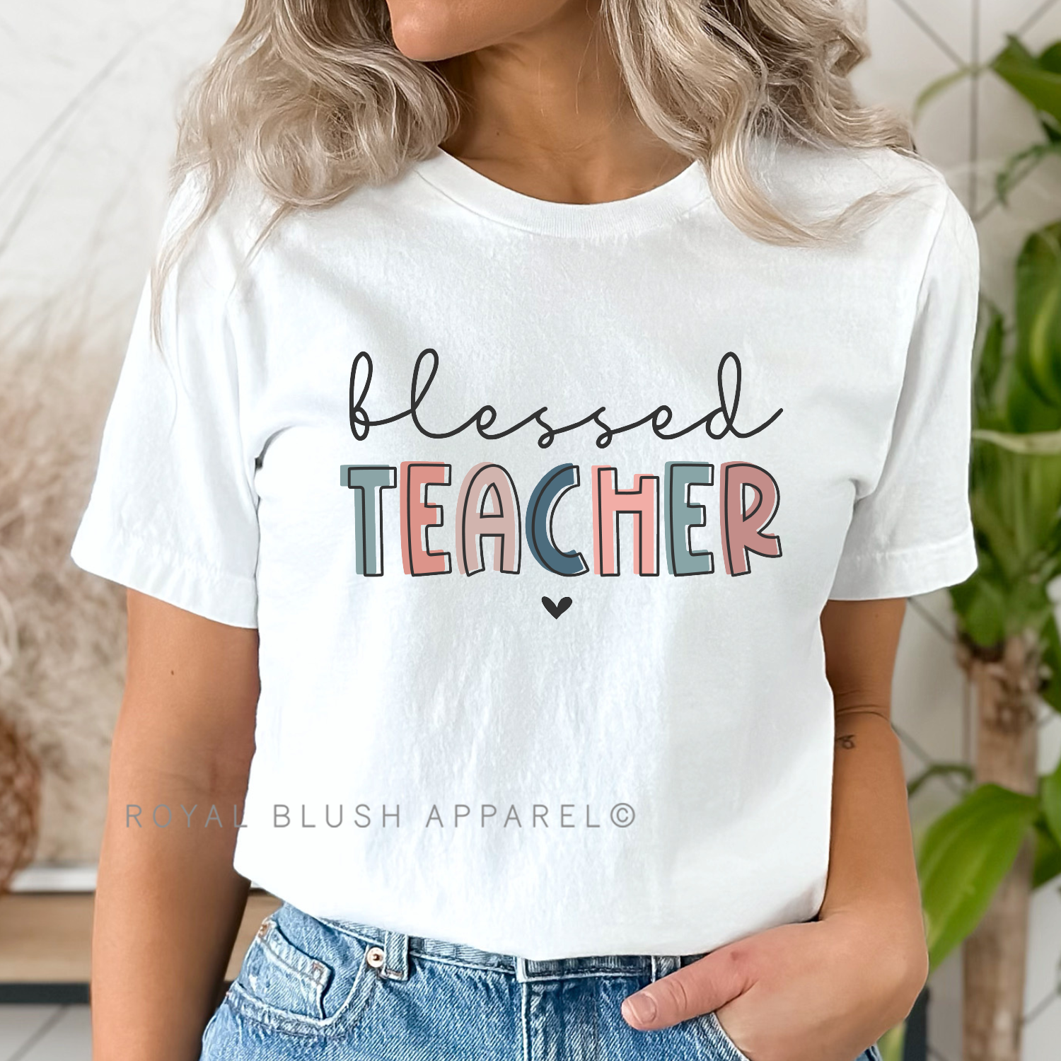 Blessed Teacher Full Color Transfer