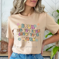 Create And Caffeinate DTF Transfer ready-to-press DTF transfer shown on apparel