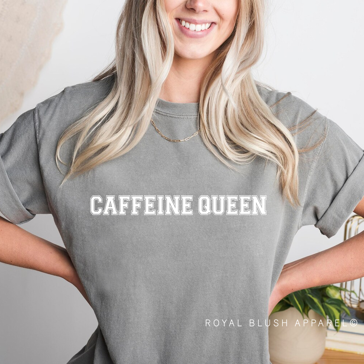Caffeine Queen Screen Print Transfer