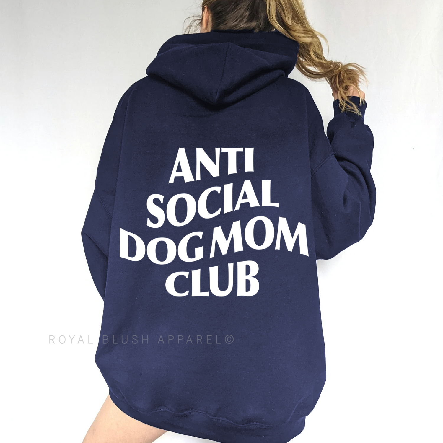 Transfert de sérigraphie anti-social DOG MOM Club
