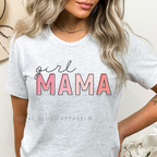 Pink Girl Mama DTF Transfer ready-to-press DTF transfer shown on apparel