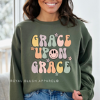 Grace Upon Grace DTF Transfer ready-to-press DTF transfer shown on apparel