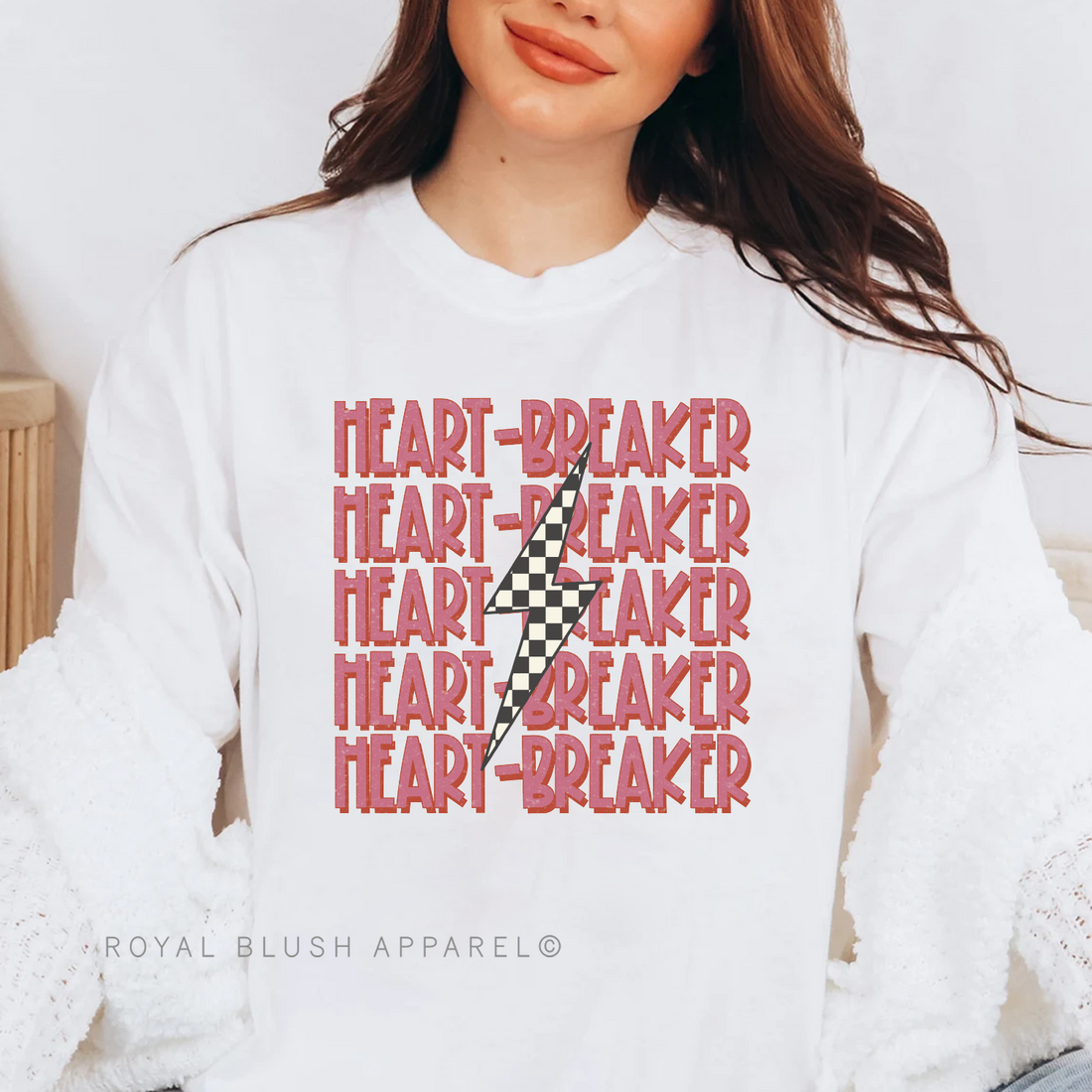 Heart-Breaker Lightning Bolt Full Color Transfer