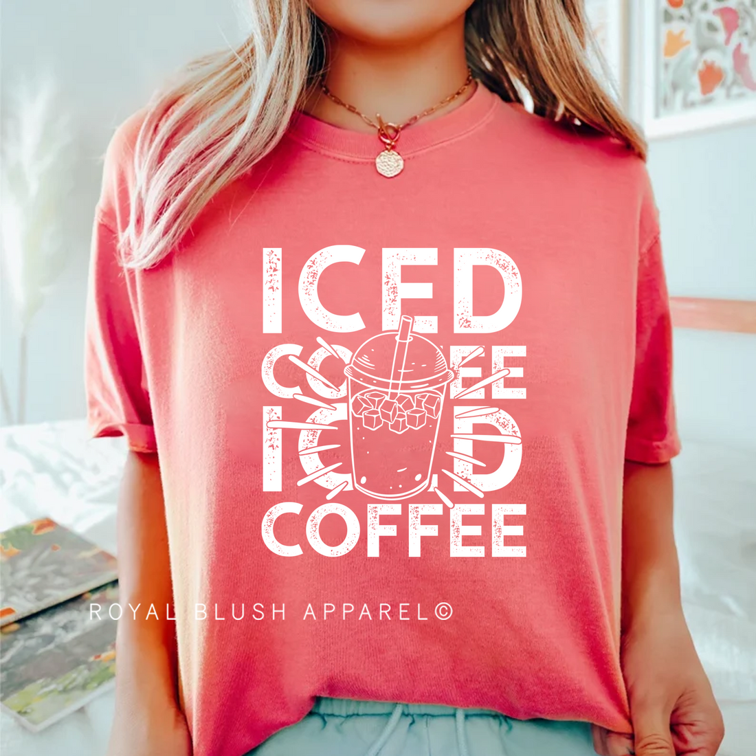 Iced Coffee Screen Print Transfer