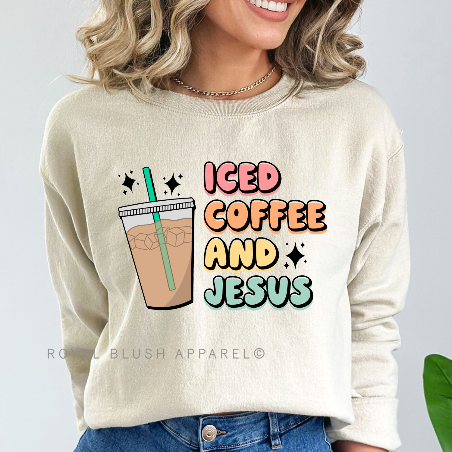 Iced Coffee And Jesus Full Color Transfer