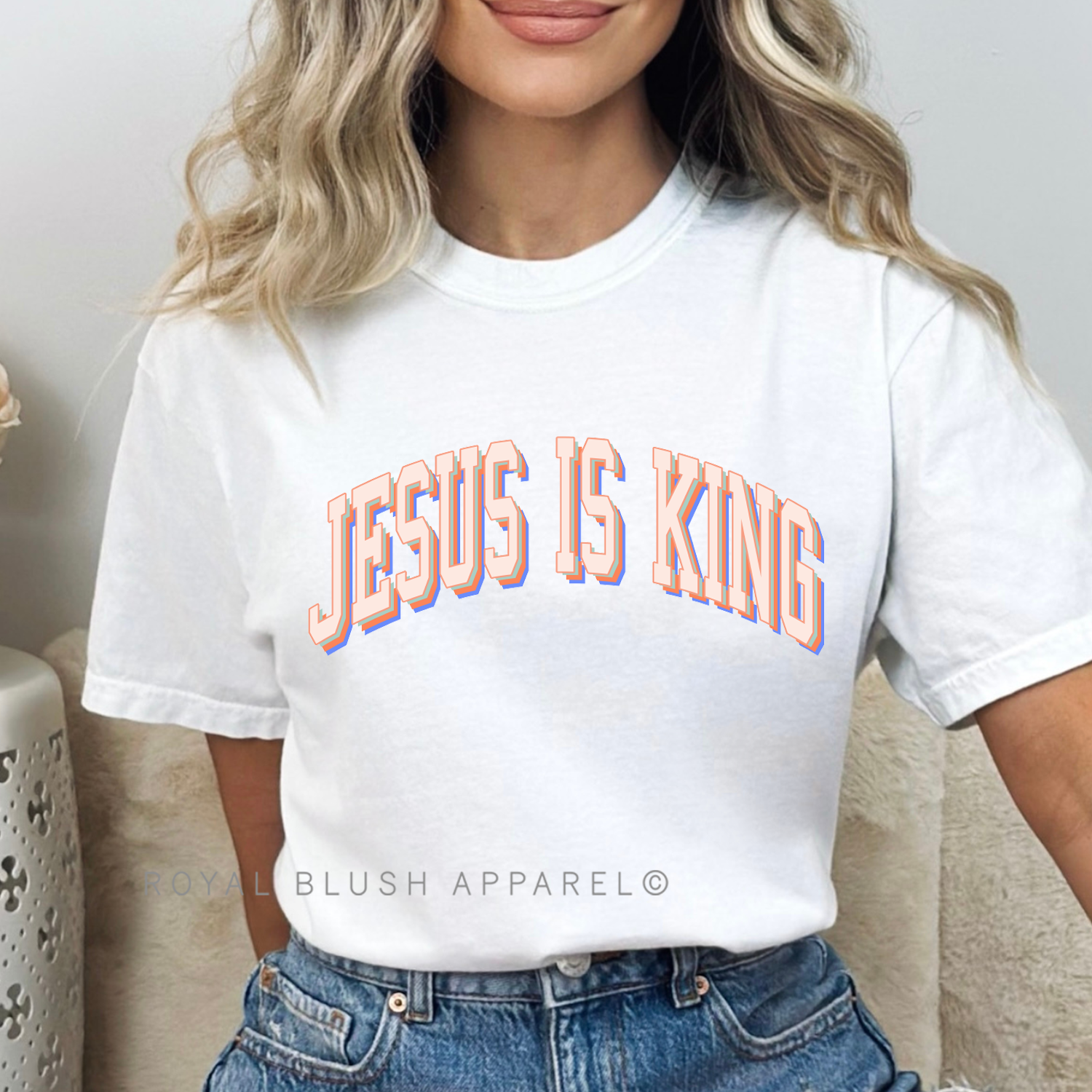 Jesus Is King Full Color Transfer