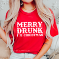 Merry Drunk I'm Christmas Screen Print Transfer
