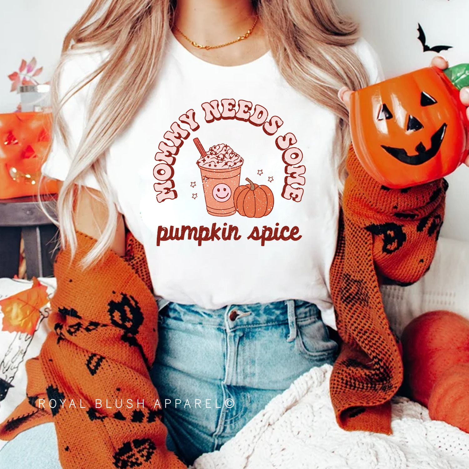 Mommy Needs Some Pumpkin Spice Full Color Transfer