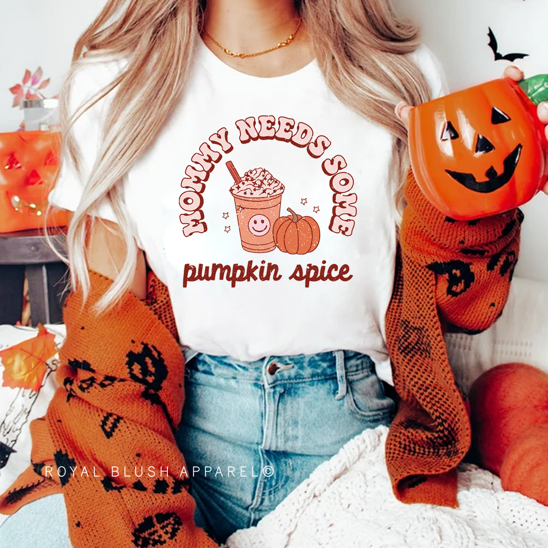 Mommy Needs Some Pumpkin Spice Full Color Transfer