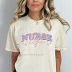 Nurse Life DTF Transfer ready-to-press DTF transfer shown on apparel