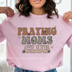 Praying Moms Club DTF Transfer ready-to-press DTF transfer shown on apparel