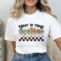 Daisy Teacher X3 DTF Transfer ready-to-press DTF transfer shown on apparel