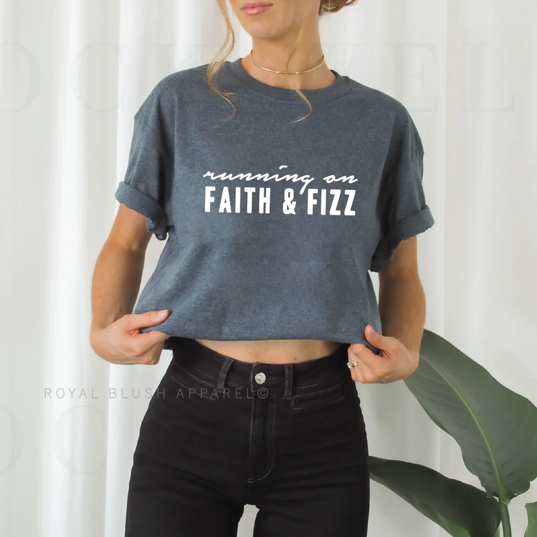 Running On Faith &amp; Fizz Screen Print Transfer