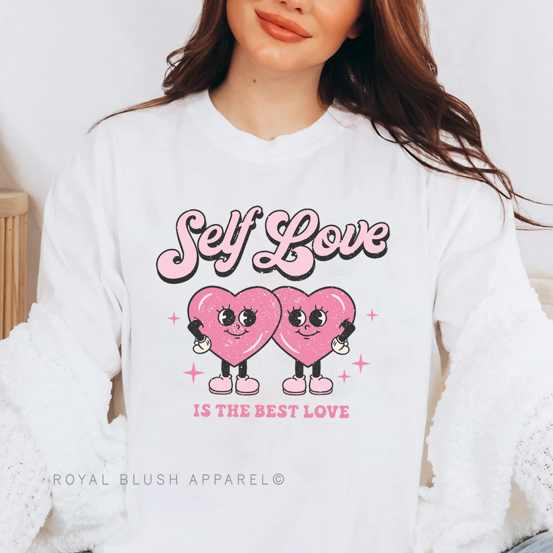 Hearts Self Love Is The Best Love Full Color Transfer