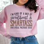 Sweetheart & Smartass DTF Transfer ready-to-press DTF transfer shown on apparel